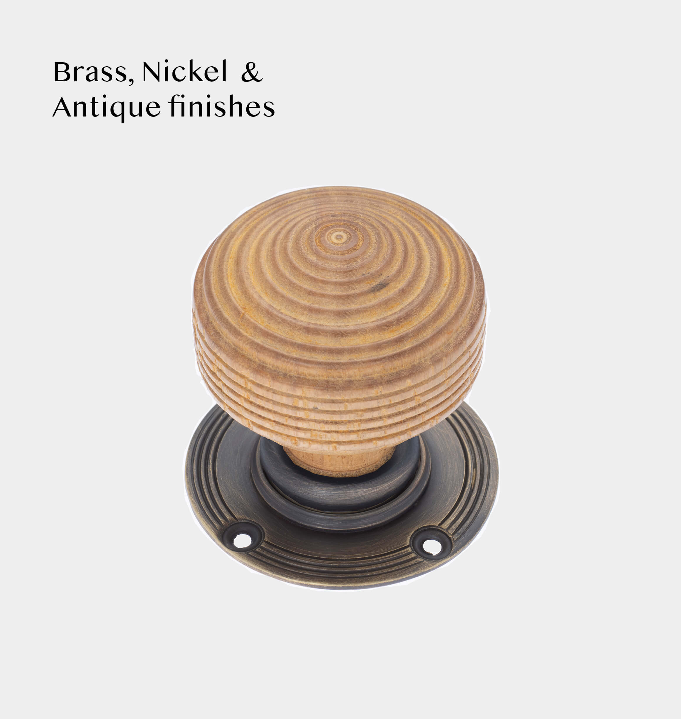 Oak Edwardian Door Knobs